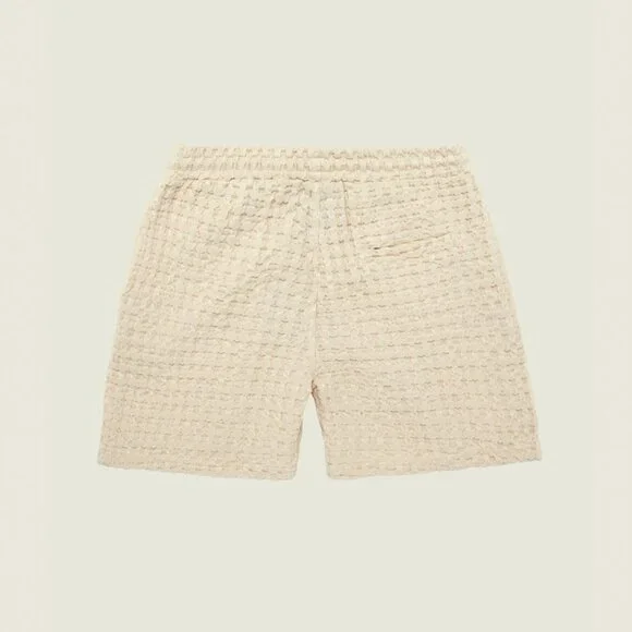 OAS The Ecru Porto Cuba waffle short Small